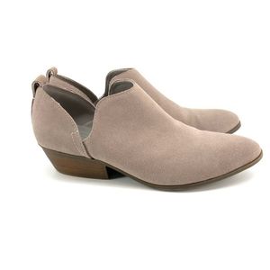 Joie Rowen Taupe Suede Booties 9.5 Real Lether Great condition.